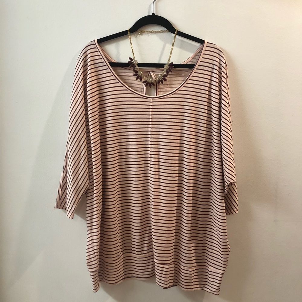 Blush Stripe Top